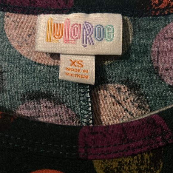 Ladies dress high, low polkadotted, colorful size extra small - Picture 4 of 4